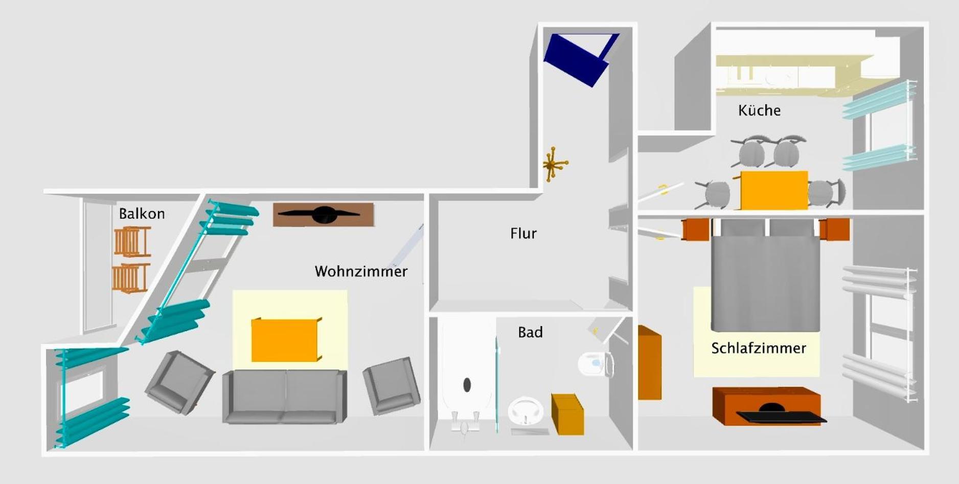 Modernes Zwei-zimmer-apartment - Kassberg Apartment